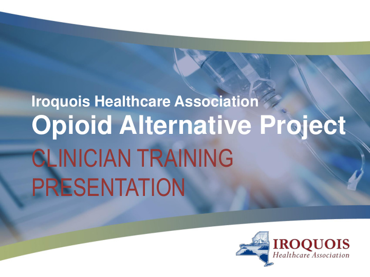 opioid alternative project