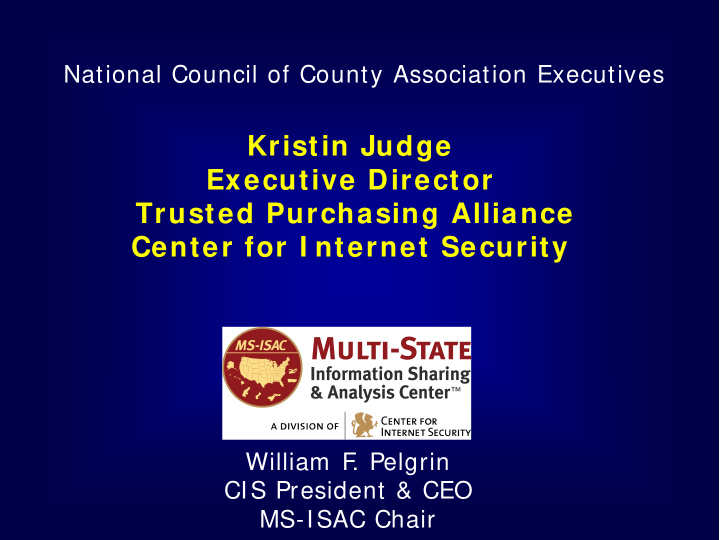 national council of county association executives kristin