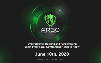 June 10th, 2020  W W W . A R G O C Y B E R . C O M  Lorem ipsum dolor sit amet, consectetuer  Jim