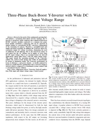 Three-Phase Buck-Boost Y-Inverter with Wide DC  Input Voltage Range  Michael Antivachis, Dominik