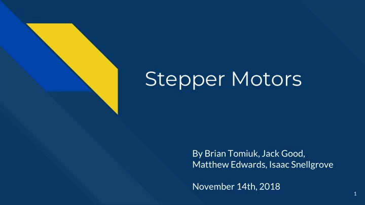 stepper motors