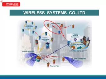 WIRELESS  SYSTEMS  CO.,LTD  Wireless System Company  Wireless &amp; Computer &amp; Telecom Solution