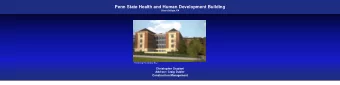 Penn State Health and Human Development Building State College, PA  Rendering Provided by BCJ