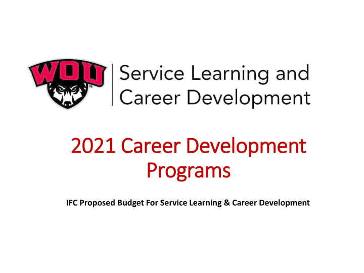 2021 career development