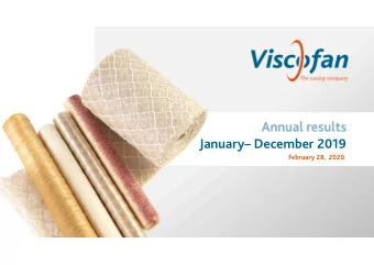 January December 2019  February 28,  2020  January-December 2019 results  1 1 MORE TO BE