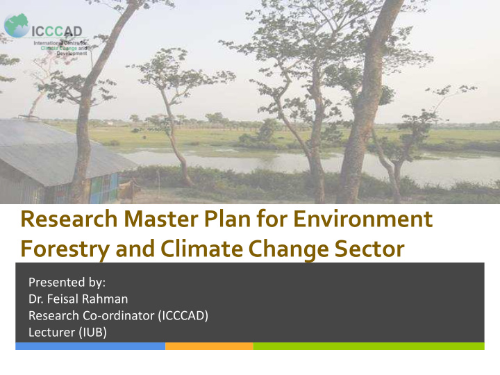 forestry and climate change sector