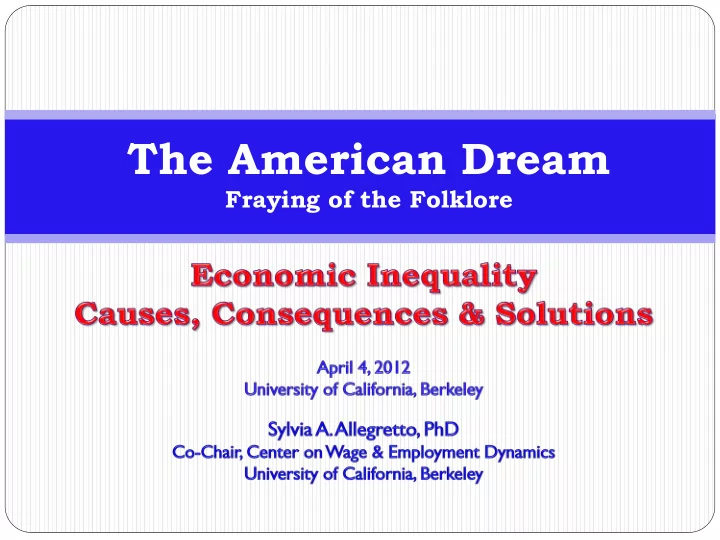 the american dream
