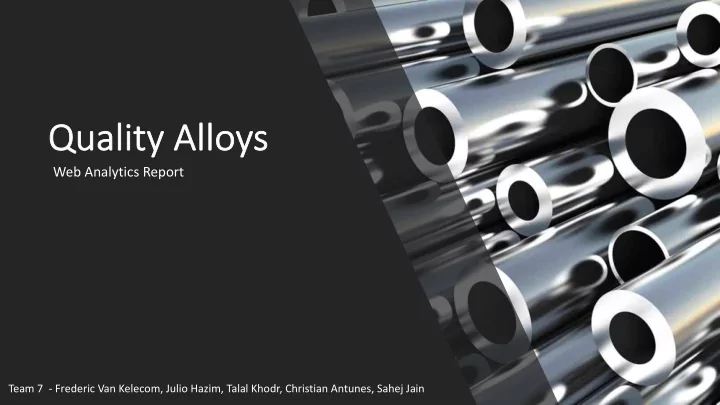 qua quality a y alloys