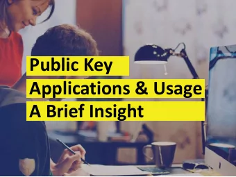 Applications &amp; Usage  A Brief Insight  Scenario  :: Identification, Authentication &amp; Non-