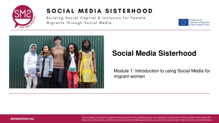 social media sisterhood