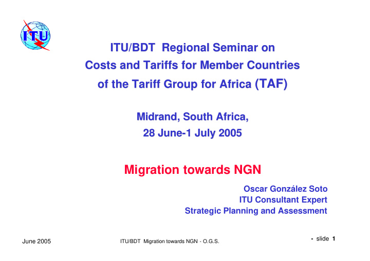of the tariff group for africa taf taf