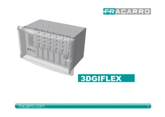 1  3DGiflex: the evolution MAIN FEATURES :  New  Smart cabinet