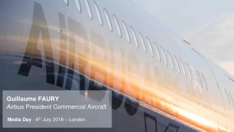 Guillaume FAURY  Airbus President Commercial Aircraft Media Day - 6 th July 2018  London  1  5