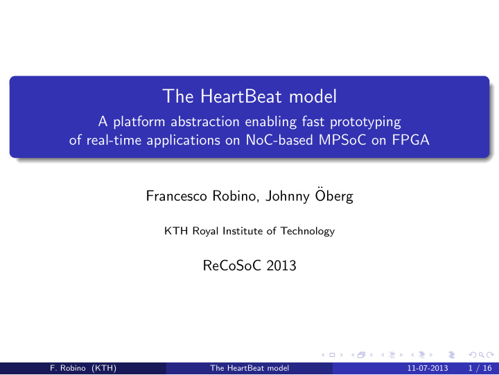 the heartbeat model