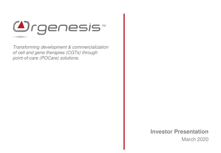 investor presentation