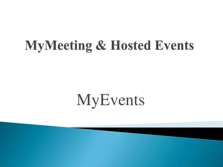myevents quick and efficient reimbursement process