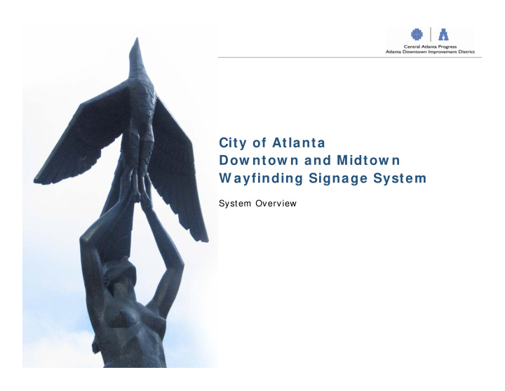 city of atlanta dow ntow n and midtow n w ayfinding