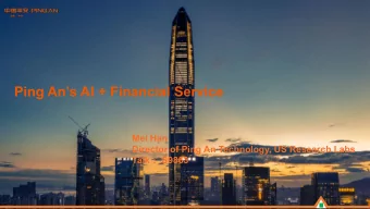 Ping Ans AI + Financial Service  Mei Han  Director of Ping An Technology, US Research Labs Talk