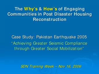 The Why  Why  s  s &amp;  &amp; How  How   s  s of Engaging  of Engaging  The