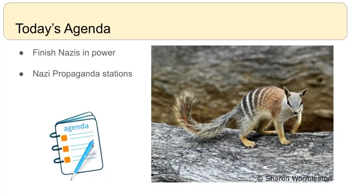 today s agenda