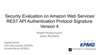Security Evaluation on Amazon Web Services  REST API Authentication Protocol Signature  Version
