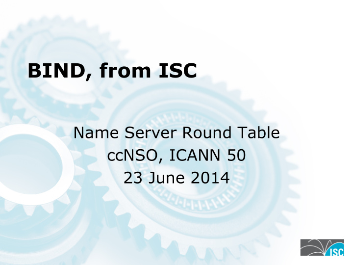 bind from isc