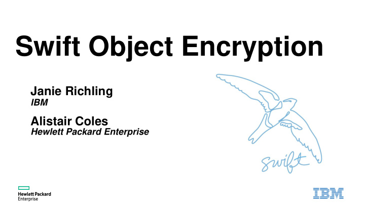 swift object encryption