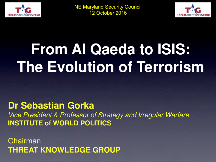 from al qaeda to isis