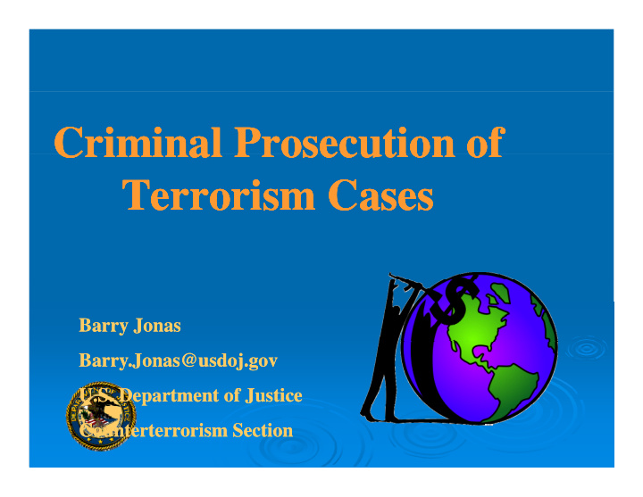 criminal prosecution of criminal prosecution of criminal