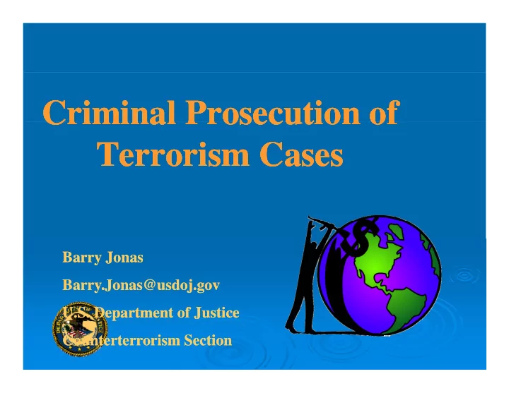 criminal prosecution of criminal prosecution of criminal