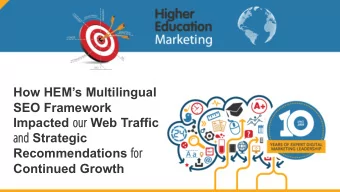 How HEMs Multilingual  SEO Framework Impacted our ur Web Traffic  and nd Strategic