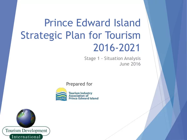 strategic plan for tourism