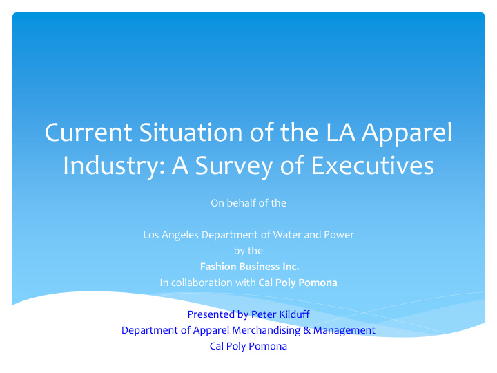 industry a survey of executives