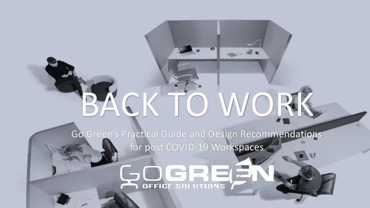 back to work