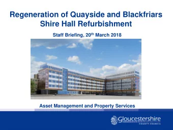 Agenda    Introductions    Progress of Blackfriars/Student Accommodation    Progress so