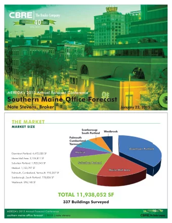 40  C  E  L  E  B  R  A  T  I  N  G  Y  E  A  R  S  1975  2015  MEREDAs 2015 Annual Forecast