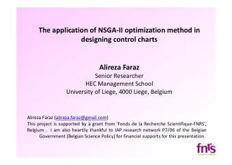 The application of NSGA  II optimization method in designing control charts  Alireza Faraz