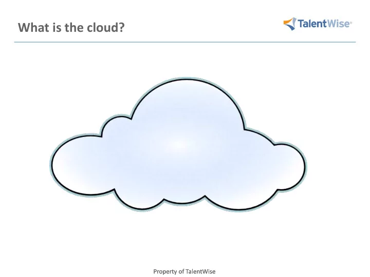 what is the cloud