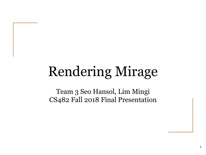 rendering mirage