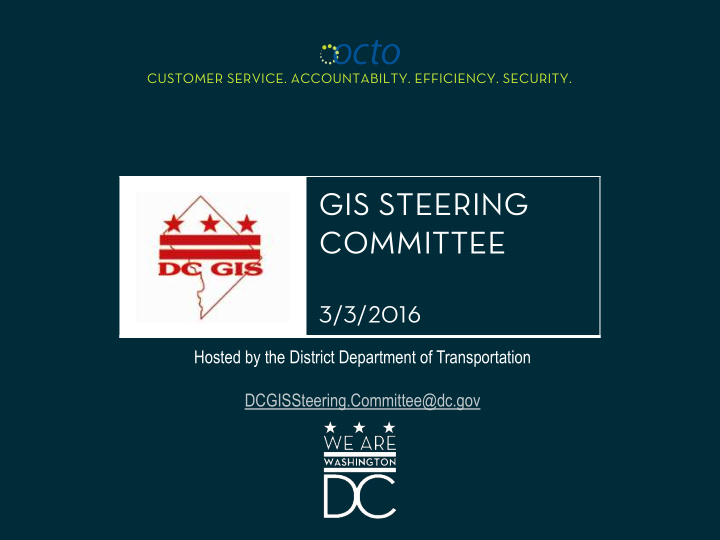 gis steering committee
