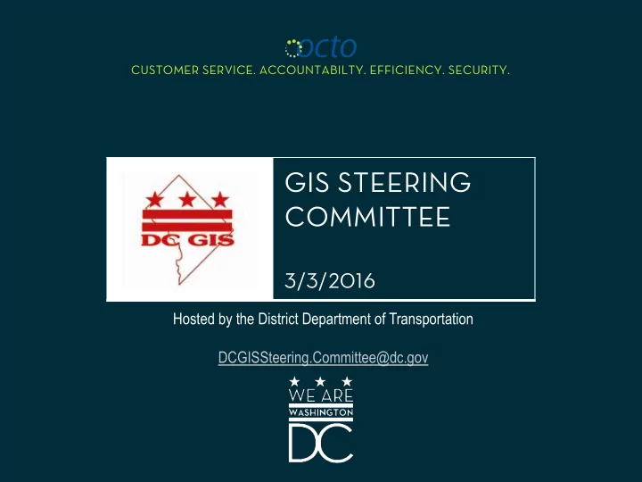 gis steering committee