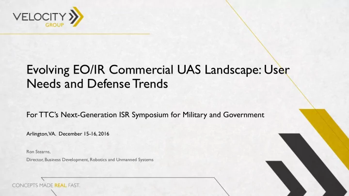 needs and defense trends