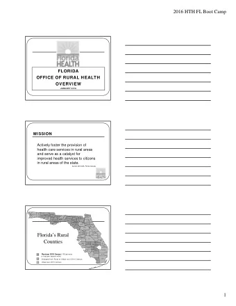 Floridas Rural  Hernando  Orange  Brevard  Pasco  Osceola  Hillsborough  Polk  Pinellas