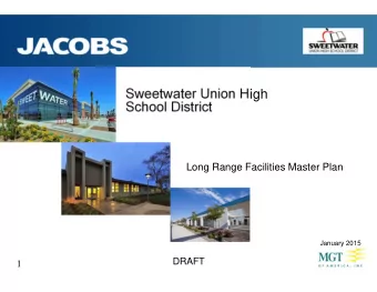 Sweetwater Union High  School District  Long Range Facilities Master Plan  January 2015  DRAFT  1
