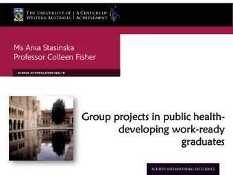 developin  veloping  g wo  work  rk-re  ready  ady  gra  raduates  uates  First  Second  Third 50