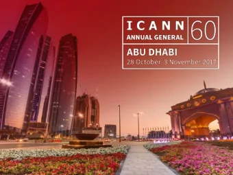 | 1  IDN Program Update for ccNSO  Sarmad Hussain  Director, IDN Programs  ICANN 60  31 October
