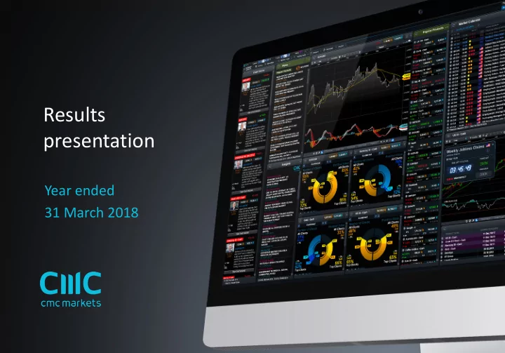 results presentation
