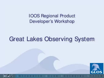Great Lakes Observing System  GLOS DMAC Infrastructure   Hardware   Server