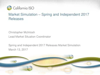Releases  Christopher McIntosh  Lead Market Situation Coordinator  Spring and Independent 2017