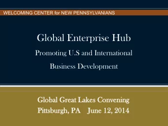 About Us The Welcoming Centers Global Enterprise Hub provides services  to both immigrant and